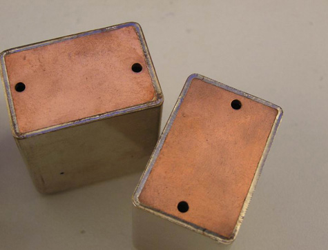 Copper box laser welding